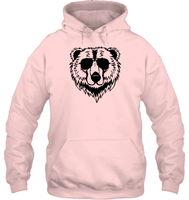 Cool Grizzly Bear Shirt Unisex Heavyweight Pullover Hoodie