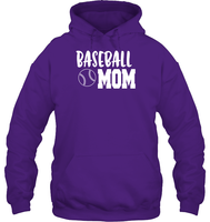 Baseball Mom Shirt Unisex Heavyweight Pullover Hoodie With Baseball