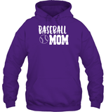 Baseball Mom Shirt Unisex Heavyweight Pullover Hoodie With Baseball