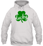 Lucky St Patrick's Day Shirt Unisex Heavyweight Pullover Hoodie