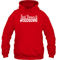 First Downs & Touchdowns Shirt - Score Big in Style! Unisex Heavyweight Pullover Hoodie
