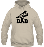 Cheer Dad With Megaphone Unisex Heavyweight Pullover Hoodie