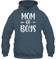 Mom Of Boys Family Shirt Unisex Heavyweight Pullover Hoodie