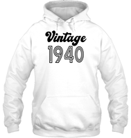 1940 Retro Vintage Birth Year Blast Unisex Heavyweight Pullover Hoodie