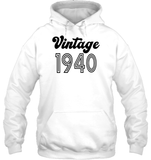 1940 Retro Vintage Birth Year Blast Unisex Heavyweight Pullover Hoodie