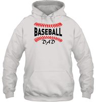 Baseball Dad Shirt, Long Sleeve, Hoodie, and Sweatshirt With Baseball Stripes