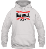 Baseball Dad Shirt, Long Sleeve, Hoodie, and Sweatshirt With Baseball Stripes