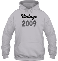 2009 Retro Vintage Birth Year Blast Unisex Heavyweight Pullover Hoodie