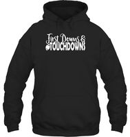First Downs & Touchdowns Shirt - Score Big in Style! Unisex Heavyweight Pullover Hoodie