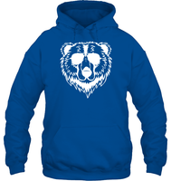 Cool Grizzly Bear Shirt Unisex Heavyweight Pullover Hoodie