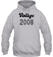 2008 Retro Vintage Birth Year Blast Unisex Heavyweight Pullover Hoodie