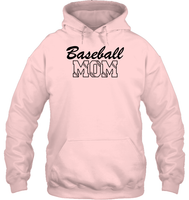 Baseball Mom Shirt Unisex Heavyweight Pullover Hoodie With Baseball Stripes