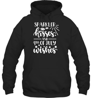 Sparkler Kisses 4th Of July Shirt Unisex Heavyweight Pullover Hoodie