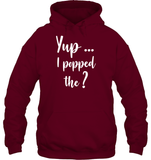 Yup I Popped The Question Bachelor Shirt For Men Unisex Heavyweight Pullover Hoodie