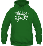 Merica Yall 4th Of July Shirt Unisex Heavyweight Pullover Hoodie