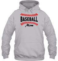 Baseball Mom Shirt, Long Sleeve, Hoodie, and Sweatshirt With Baseball Stripes