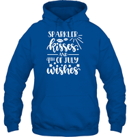 Sparkler Kisses 4th Of July Shirt Unisex Heavyweight Pullover Hoodie