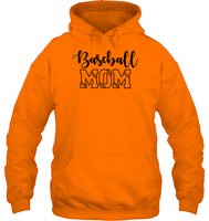 Baseball Mom Shirt Unisex Heavyweight Pullover Hoodie With Baseball Stripes