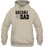 Baseball Dad Shirt Unisex Heavyweight Pullover Hoodie With Baseball