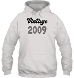 2009 Retro Vintage Birth Year Blast Unisex Heavyweight Pullover Hoodie