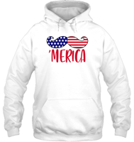 Merica Flag Mushache 4th Of July Shirt Unisex Short Sleeve, Long Sleeve, Hoodies, Sweatshirt