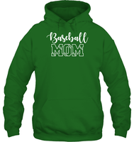 Baseball Mom Shirt Unisex Heavyweight Pullover Hoodie With Baseball Stripes