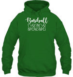 Baseball Mom Shirt Unisex Heavyweight Pullover Hoodie With Baseball Stripes
