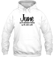 June Birthday Month Unisex Heavyweight Pullover Hoodie