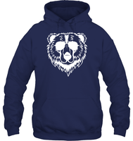 Cool Grizzly Bear Shirt Unisex Heavyweight Pullover Hoodie