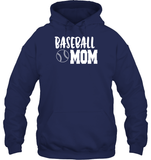 Baseball Mom Shirt Unisex Heavyweight Pullover Hoodie With Baseball