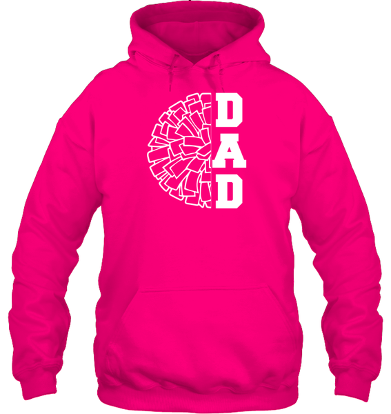 Cheer Dad With Pom Pom Unisex Heavyweight Pullover Hoodie