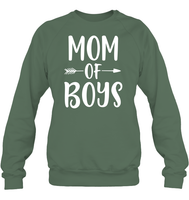Mom Of Boys Family Shirt Unisex Fleece Pullover Sweatshirt
