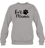 Fur Mama Pet Shirt Unisex Fleece Pullover Sweatshirt