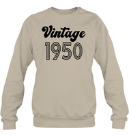 1950 Retro Vintage Birth Year Blast Unisex Fleece Pullover Sweatshirt