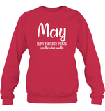 May Birthday Month Unisex Fleece Pullover Sweatshirt