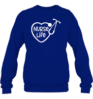 Nurse Life Nurse Shirt Unisex Fleece Pullover Sweatshirt