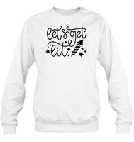 Let's Get Lit 4th Of July Shirt Unisex Fleece Pullover Sweatshirt