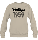 1959 Retro Vintage Birth Year Blast Unisex Fleece Pullover Sweatshirt
