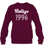 1996 Retro Vintage Birth Year Blast Unisex Fleece Pullover Sweatshirt