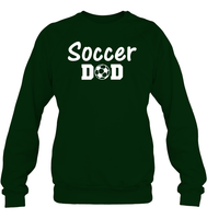 Soccer Dad Sports Shirt Unisex Fleece Pullover Sweatshirt