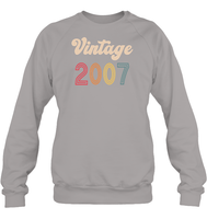 2007 Retro Vintage Birth Year Blast Unisex Shirt, Long Sleeve, Hoodie, Sweatshirt
