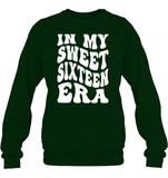 In My Sweet Sixteenth Era Birthday Shirt Unisex Fleece Pullover Sweatshirt
