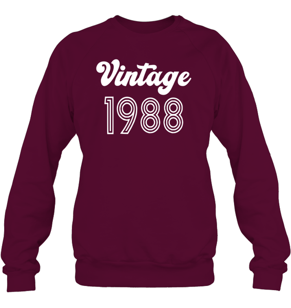 1988 Retro Vintage Birth Year Blast Unisex Fleece Pullover Sweatshirt
