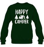 Happy Camper Unisex Fleece Pullover Sweatshirt