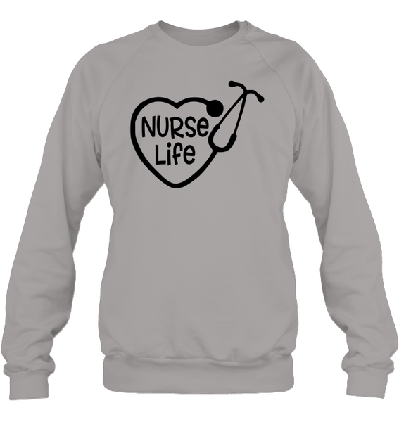 Nurse Life Nurse Shirt Unisex Fleece Pullover Sweatshirt