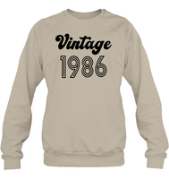 1986 Retro Vintage Birth Year Blast Unisex Fleece Pullover Sweatshirt