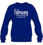 February Birthday Month Unisex Fleece Pullover Sweatshirt