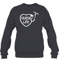 Nurse Life Nurse Shirt Unisex Fleece Pullover Sweatshirt