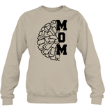 Cheer Mom With Pom Pom Unisex Fleece Pullover Sweatshirt