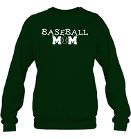 Baseball Mom Shirt Unisex Fleece Pullover Sweatshirt